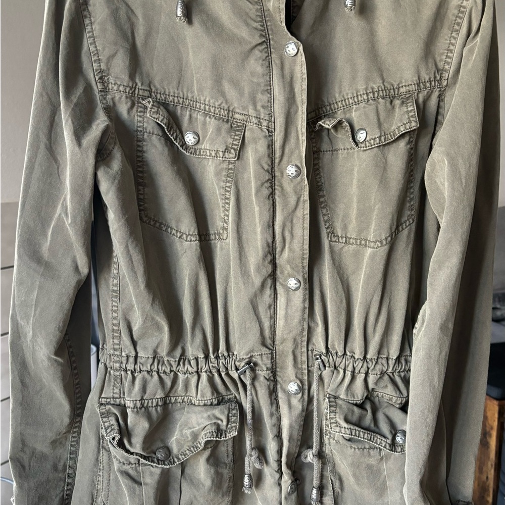 Women's Olive Green Utility Jacket